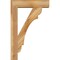 Ekena Millwork Olympic Block Rough Sawn Bracket w/ Offset Brace, Western Red Cedar, 6"W x 22"D x 34"H BKT0604X22X34OLY05RWR - alternate 4